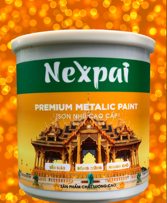 sơn nhũ vàng , nhũ đồng nexpai premium metalic paint